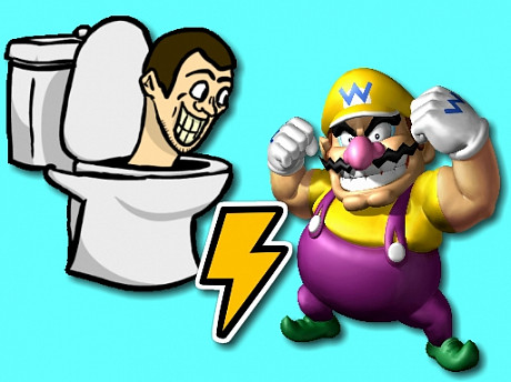 Skibidi Toilet vs Wario gameplay